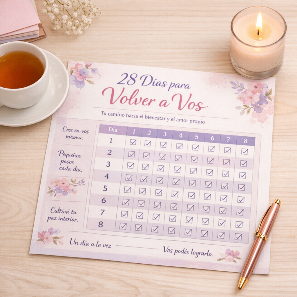 Calendario de Habitos 28 dias (volve a vos)